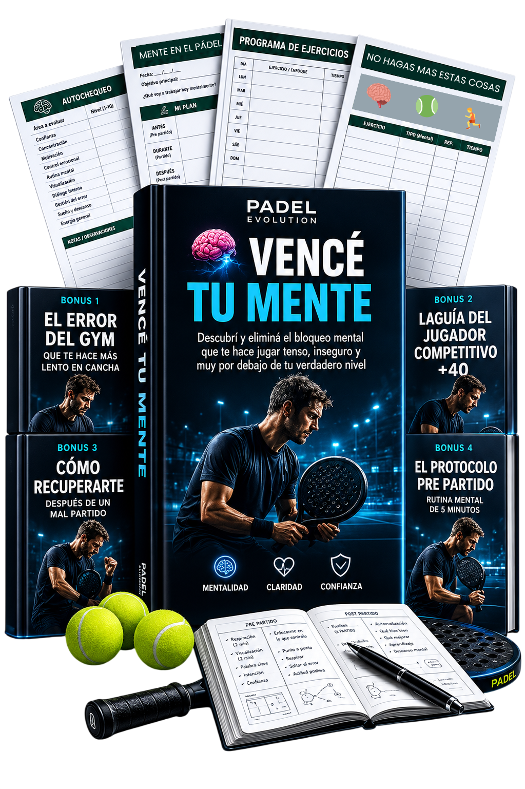 Vencé tu mente - El sistema mental y práctico para jugadores de pádel amateur